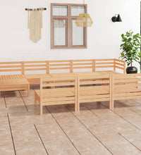 10-tlg. Garten-Lounge-Set Massivholz Kiefer