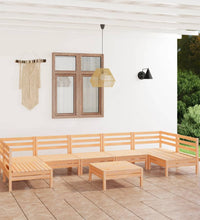 8-tlg. Garten-Lounge-Set Massivholz Kiefer