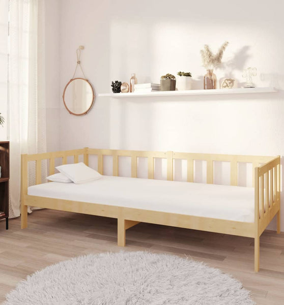 Tagesbett mit Matratze 90x200 cm Kiefer Massivholz