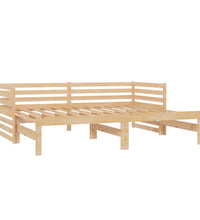 Ausziehbares Tagesbett 2x(90x200) cm Massivholz Kiefer