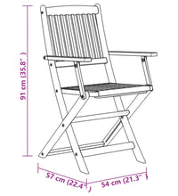 7-tlg. Garten-Essgruppe Massivholz Akazie