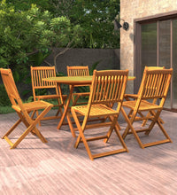 7-tlg. Garten-Essgruppe Massivholz Akazie