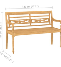 4-tlg. Garten-Lounge-Set mit Kissen Massivholz Teak