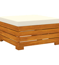 3-tlg. Garten-Lounge-Set mit Kissen Massivholz Akazie
