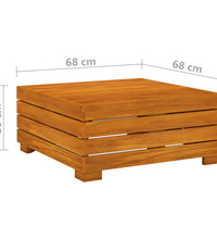 7-tlg. Garten-Lounge-Set mit Kissen Massivholz Akazie