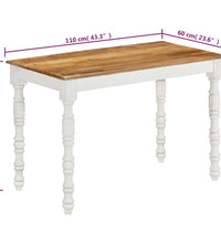Esstisch 110x60x76 cm Massivholz Mango