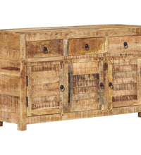 Sideboard 110x30x65 cm Massivholz Mango