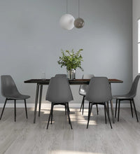 Esszimmerstühle 6 Stk. Grau PP