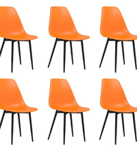 Esszimmerstühle 6 Stk. Orange PP
