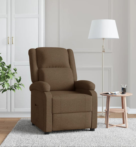 Relaxsessel Braun Stoff