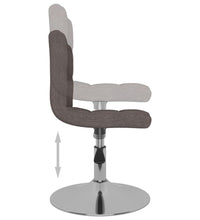 Esszimmerstühle 6 Stk. Drehbar Taupe Stoff