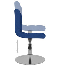 Esszimmerstuhl Drehbar Blau Stoff