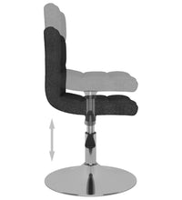 Esszimmerstuhl Drehbar Schwarz Stoff