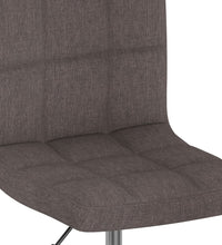 Esszimmerstuhl Drehbar Taupe Stoff