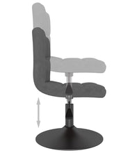 Esszimmerstühle 6 Stk. Drehbar Dunkelgrau Samt