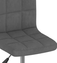 Esszimmerstühle 6 Stk. Drehbar Dunkelgrau Samt