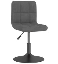 Esszimmerstuhl Drehbar Dunkelgrau Samt