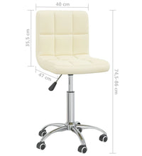 Esszimmerstuhl Drehbar Creme Stoff