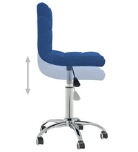 Esszimmerstuhl Drehbar Blau Stoff