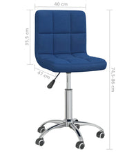 Esszimmerstuhl Drehbar Blau Stoff