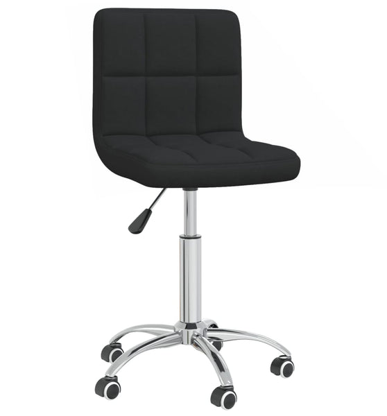 Esszimmerstuhl Drehbar Schwarz Stoff