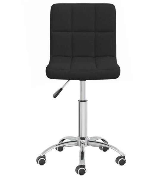 Esszimmerstuhl Drehbar Schwarz Stoff