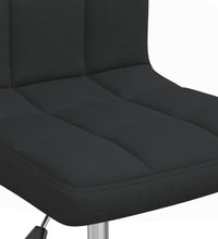 Esszimmerstuhl Drehbar Schwarz Stoff