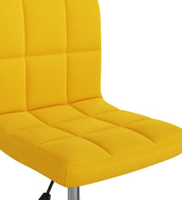 Esszimmerstuhl Drehbar Senfgelb Samt