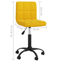 Esszimmerstuhl Drehbar Senfgelb Samt