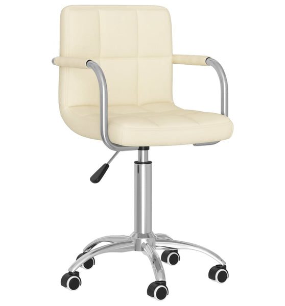Esszimmerstuhl Drehbar Creme Stoff