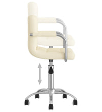 Esszimmerstuhl Drehbar Creme Stoff