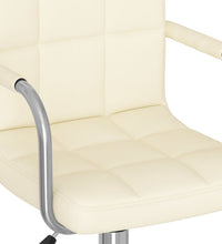 Esszimmerstuhl Drehbar Creme Stoff