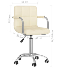 Esszimmerstuhl Drehbar Creme Stoff