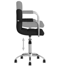 Esszimmerstuhl Drehbar Schwarz Stoff