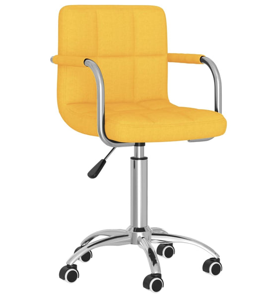 Esszimmerstuhl Drehbar Senfgelb Stoff