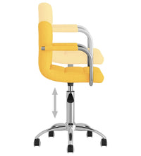 Esszimmerstuhl Drehbar Senfgelb Stoff