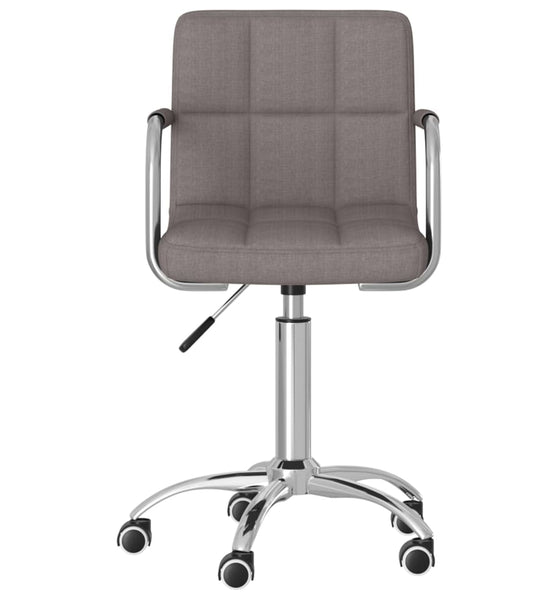 Esszimmerstuhl Drehbar Taupe Stoff