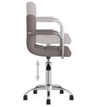 Esszimmerstuhl Drehbar Taupe Stoff