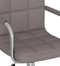 Esszimmerstuhl Drehbar Taupe Stoff