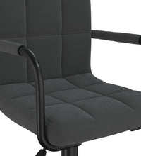 Esszimmerstühle 4 Stk. Drehbar Schwarz Samt