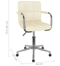 Esszimmerstuhl Drehbar Creme Stoff