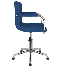 Esszimmerstuhl Drehbar Blau Stoff