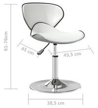 Esszimmerstuhl Weiß Kunstleder