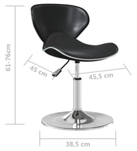 Esszimmerstuhl Schwarz Kunstleder