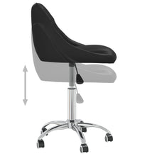 Esszimmerstuhl Drehbar Schwarz Kunstleder