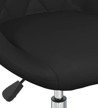 Esszimmerstuhl Drehbar Schwarz Kunstleder