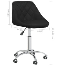 Esszimmerstuhl Drehbar Schwarz Kunstleder