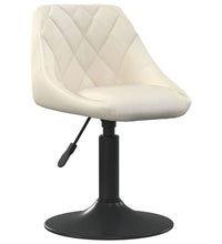 Esszimmerstühle 4 Stk. Drehbar Creme Samt