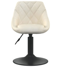 Esszimmerstühle 4 Stk. Drehbar Creme Samt