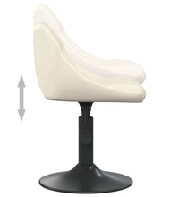 Esszimmerstühle 4 Stk. Drehbar Creme Samt